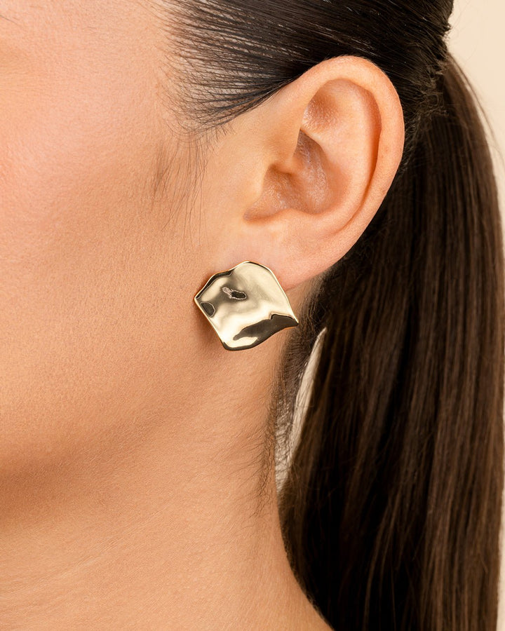 Vivien Molten Square Statement Studs