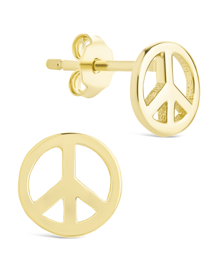 Peace Sign Studs
