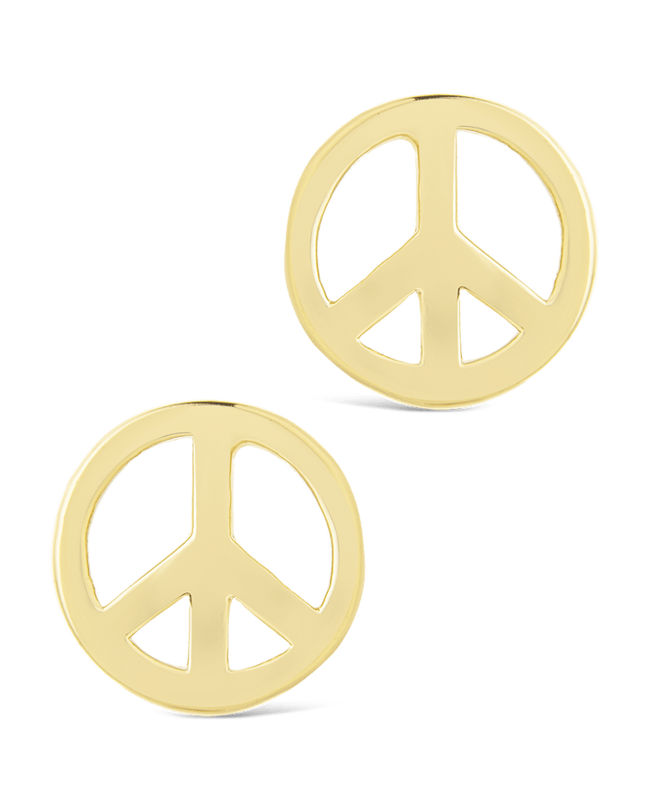 Peace Sign Studs