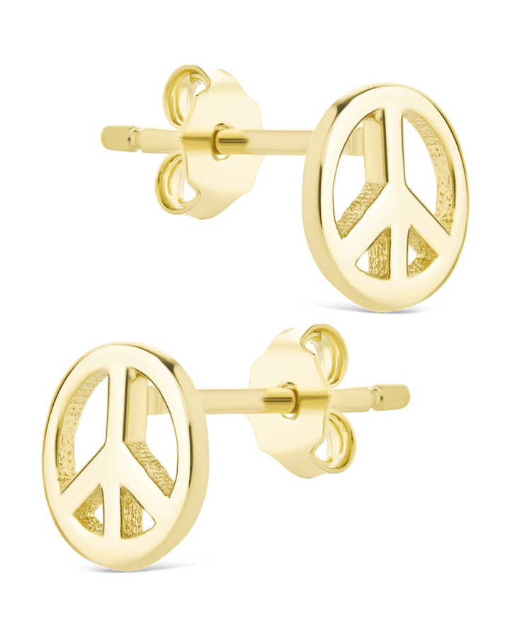 Peace Sign Studs