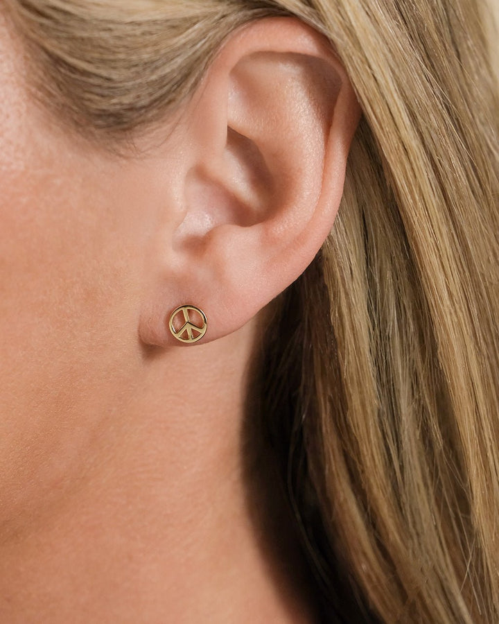 Peace Sign Studs
