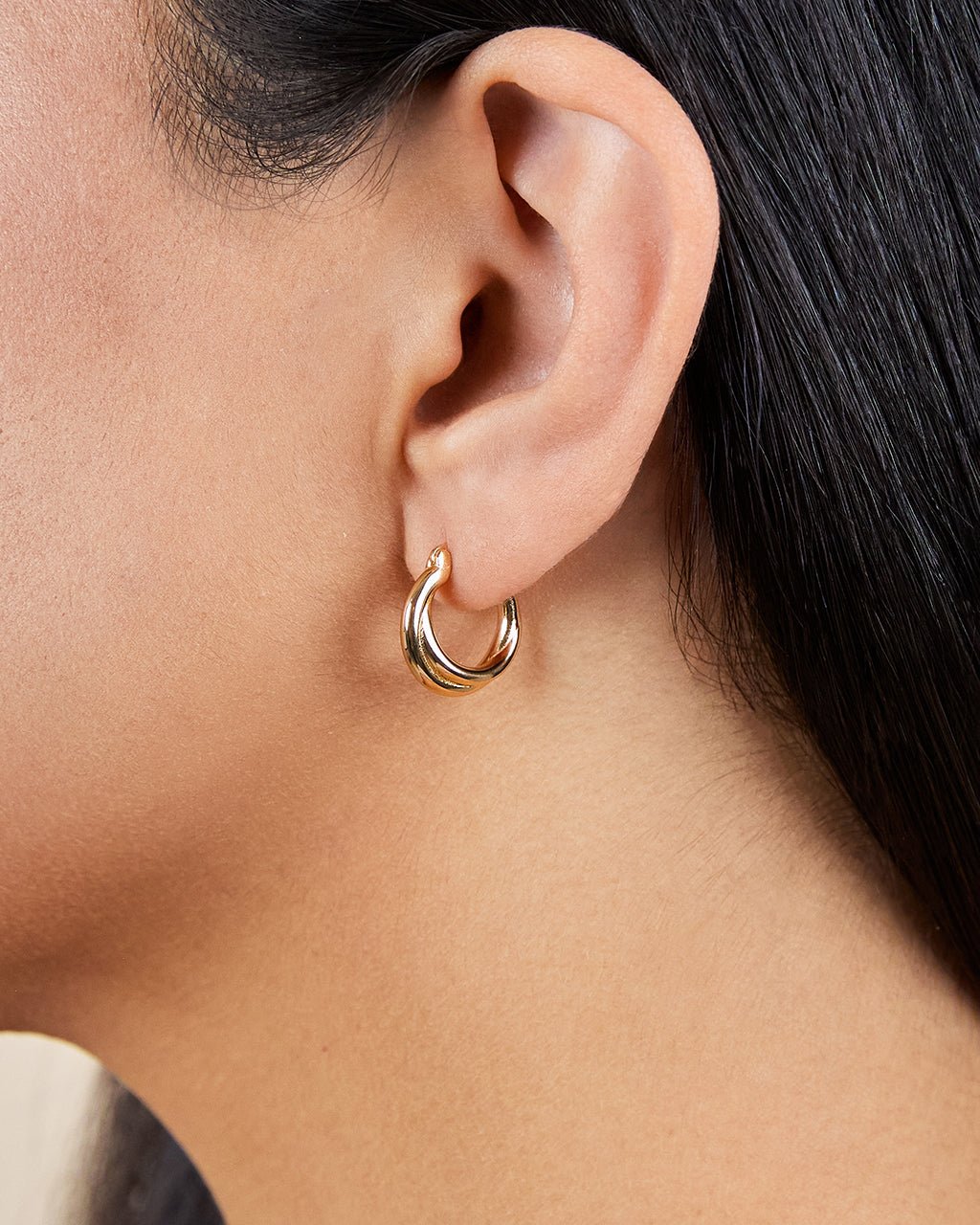 Janice Twisted Hoop Earrings
