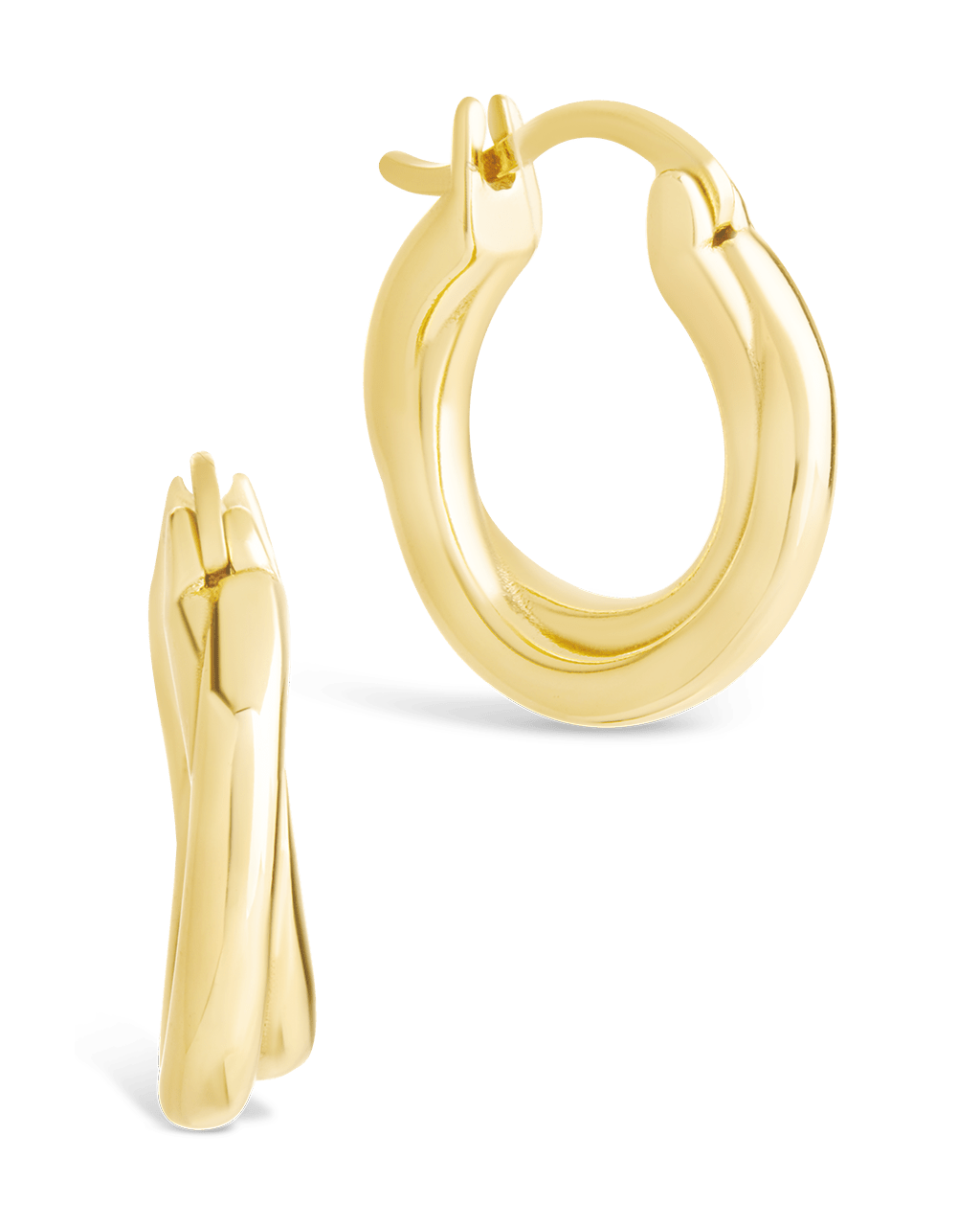 Janice Twisted Hoop Earrings