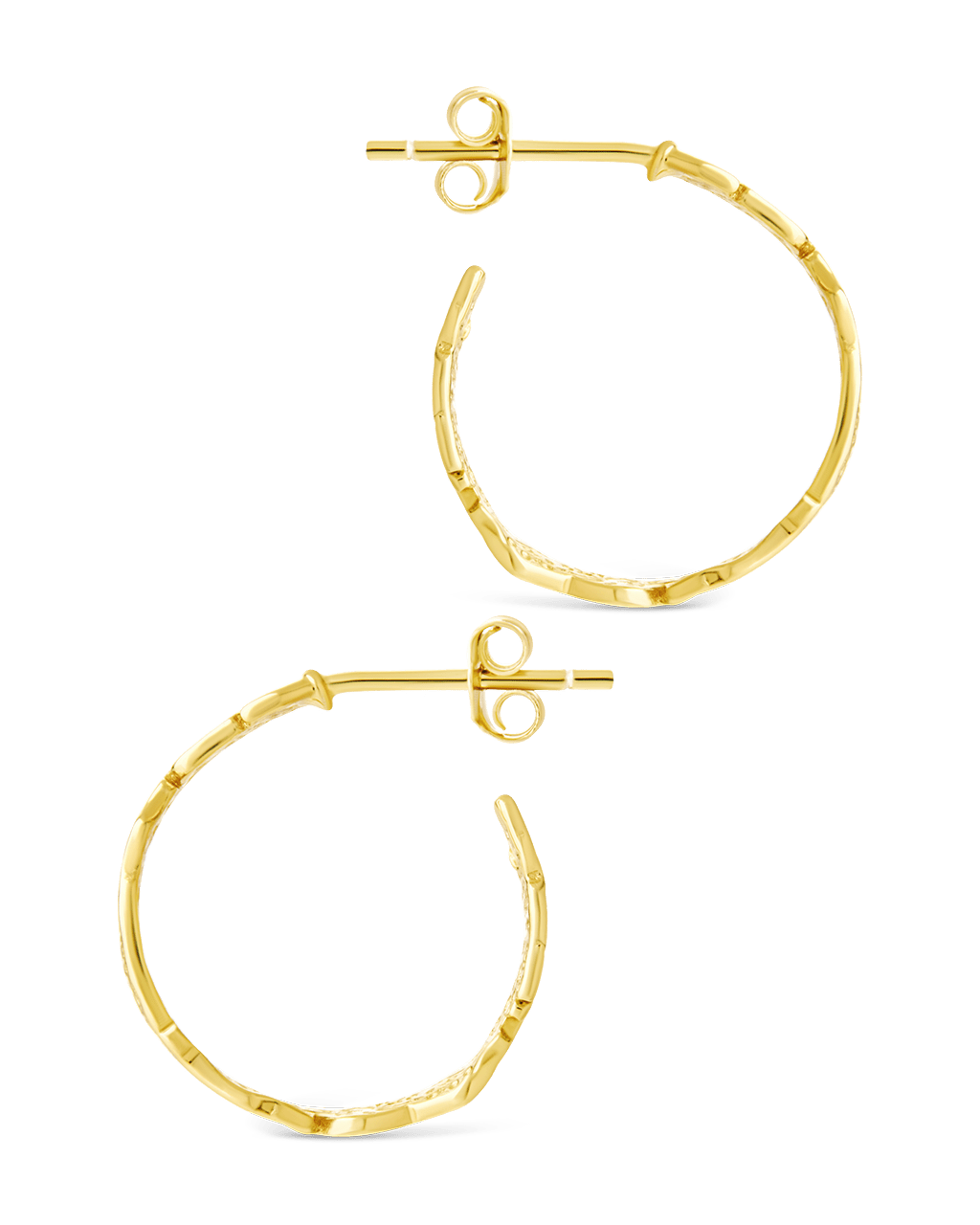 Mary Textured Hoop Earrings