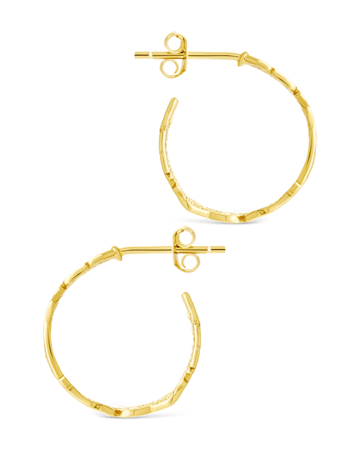 Mary Textured Hoop Earrings