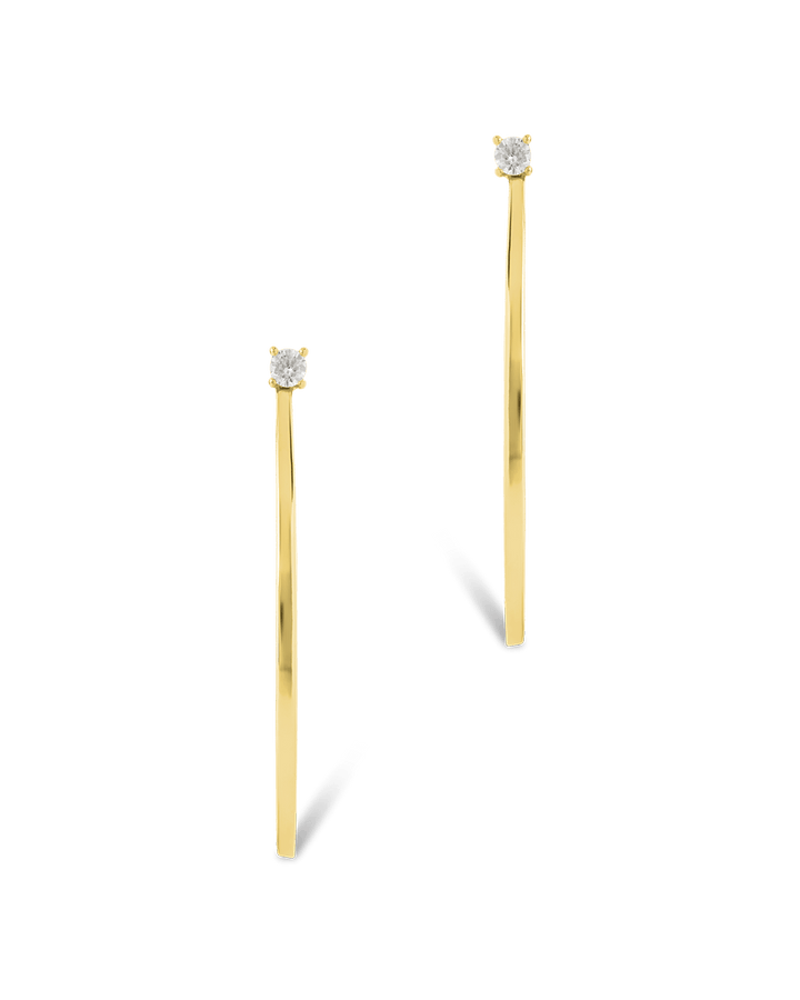 Kamryn Luxe Stone Accent Hoops
