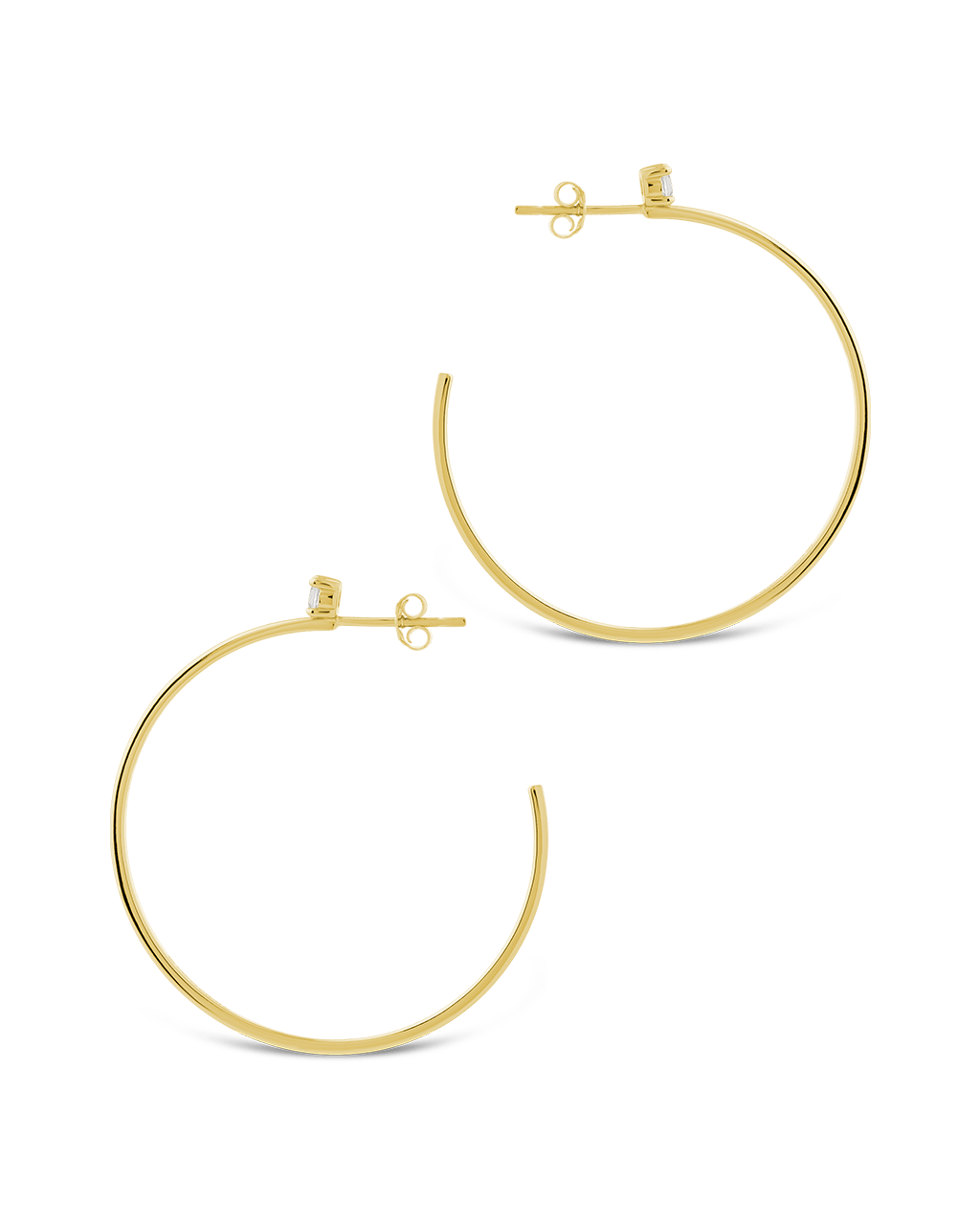 Kamryn Luxe Stone Accent Hoops