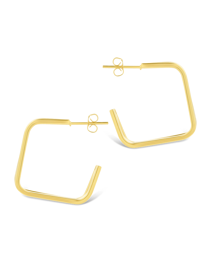 Square Prong Davina Hoop