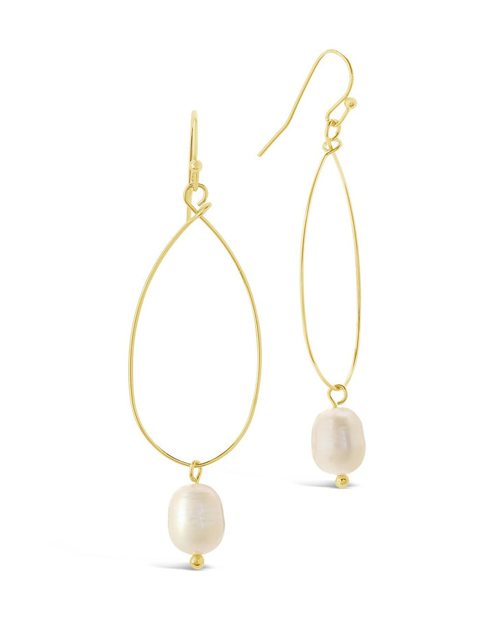 Teardrop Pearl Dangle Earrings by Sterling Forever