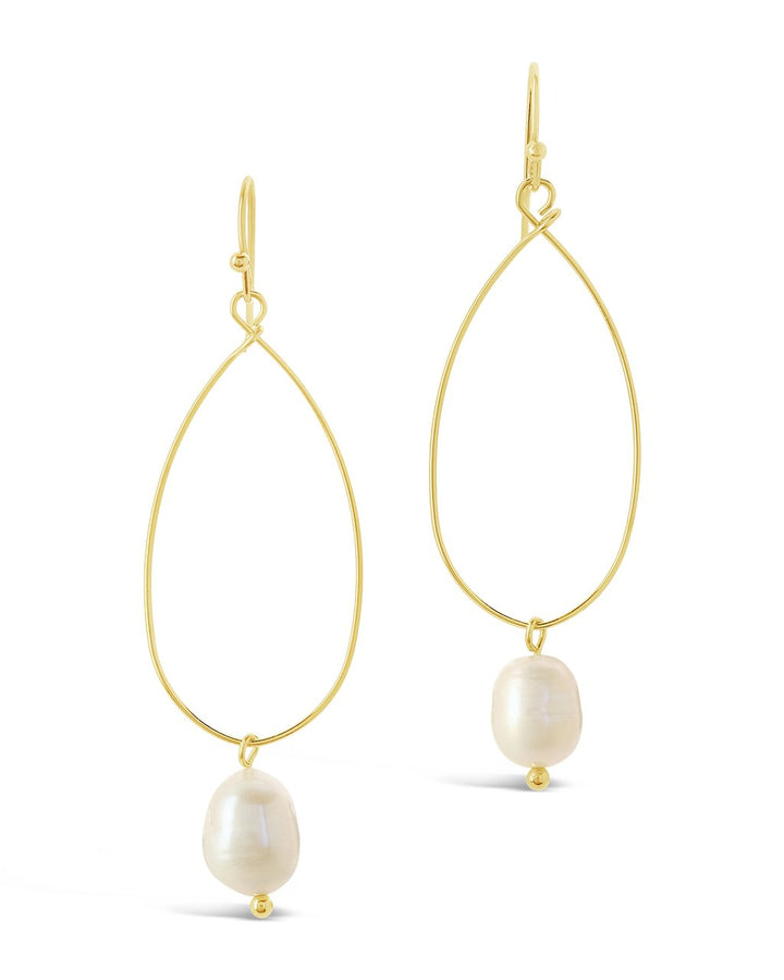 Teardrop Pearl Dangle Earrings by Sterling Forever