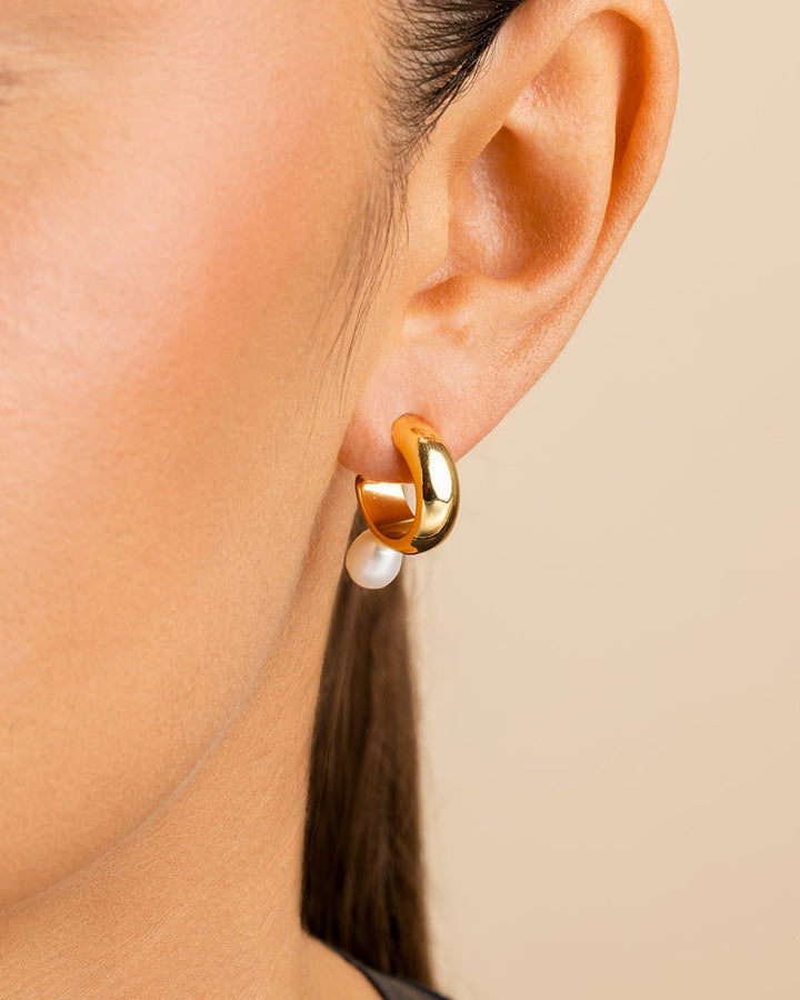 Micki Pearl Drop Stud Earrings