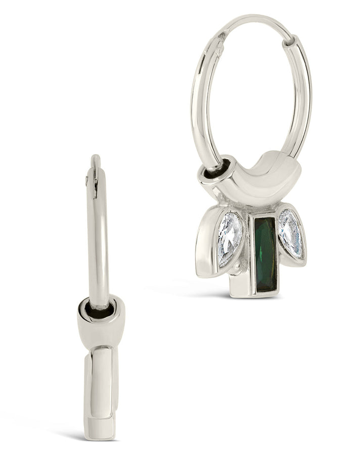 Helena CZ Hoop Earrings by Sterling Forever