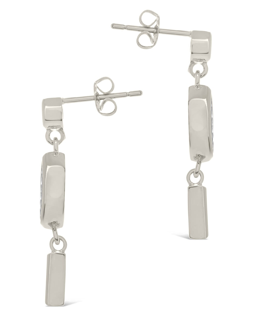 Suvi Triple CZ Drop Stud Earrings by Sterling Forever