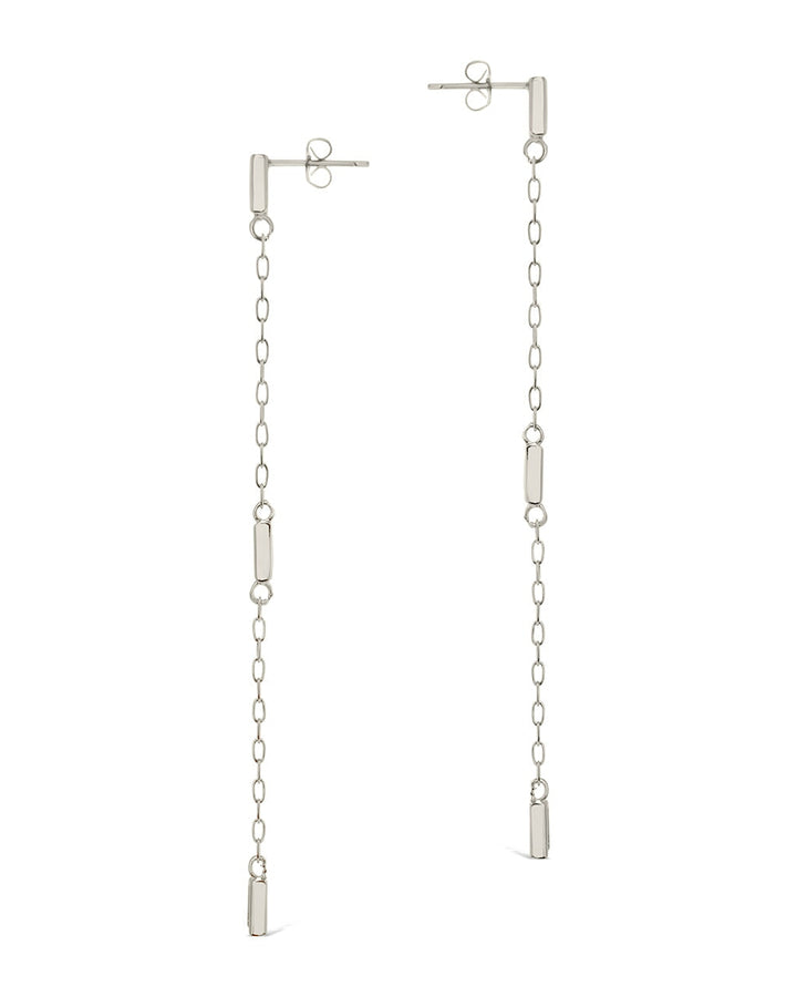 Lillian Square CZ Drop Stud Earrings by Sterling Forever