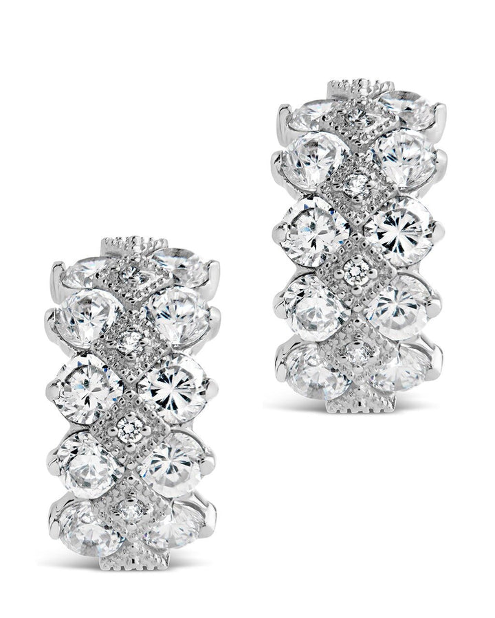 Lena CZ Hoop Earrings