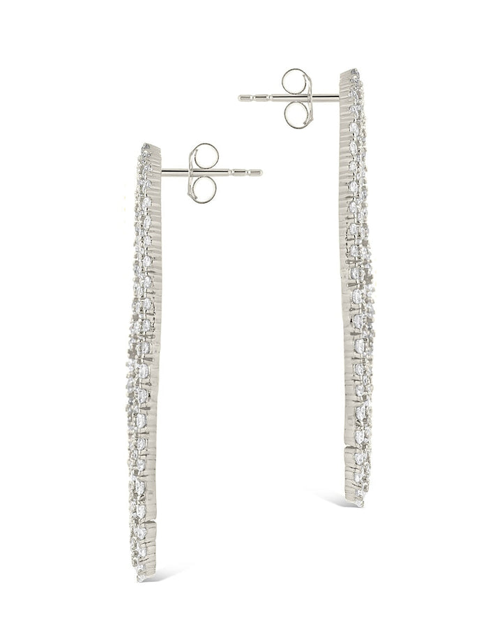 Olivia CZ Oval Stud Earrings