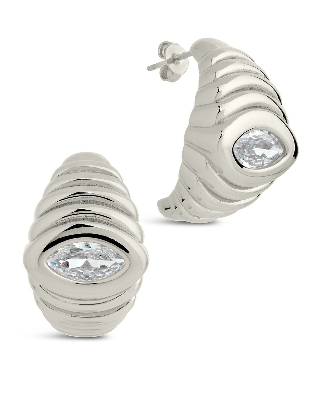 Croissant Hoop Earrings