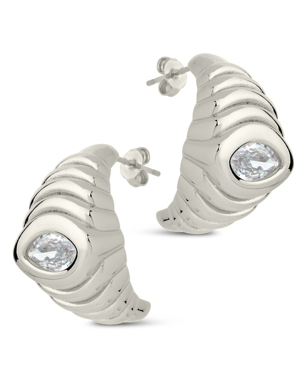 Croissant Hoop Earrings