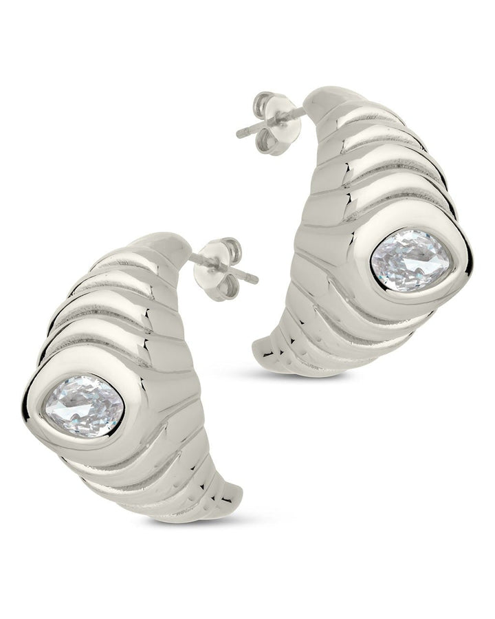 Croissant Hoop Earrings