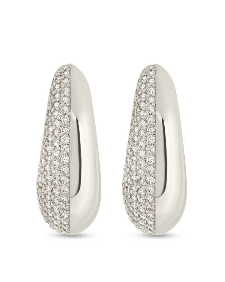 Callie CZ Teardrop Polished Earring