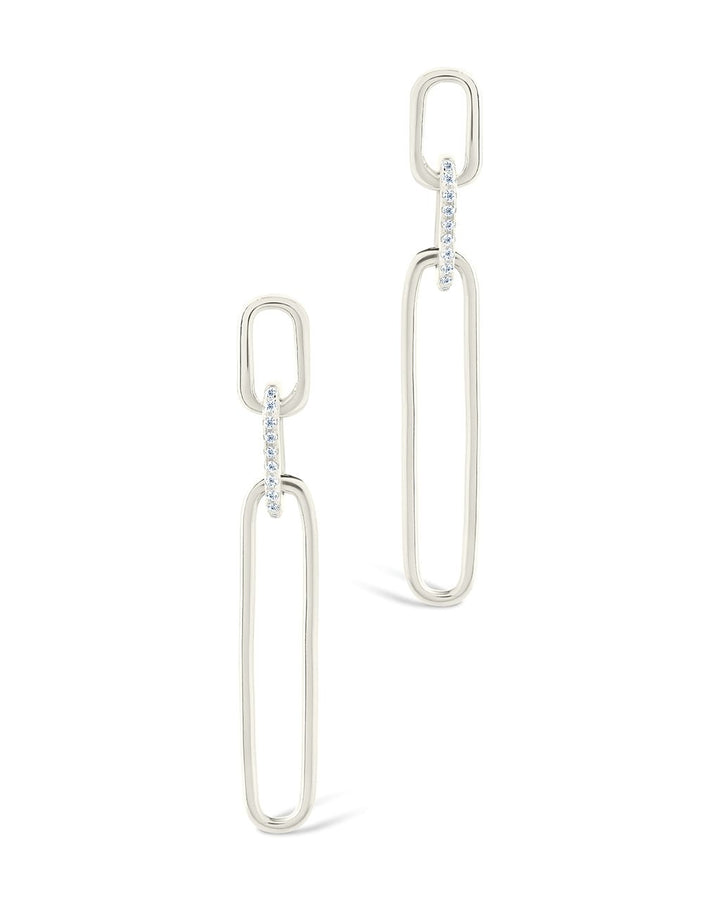 Chelle CZ Mixed Link Drop Studs