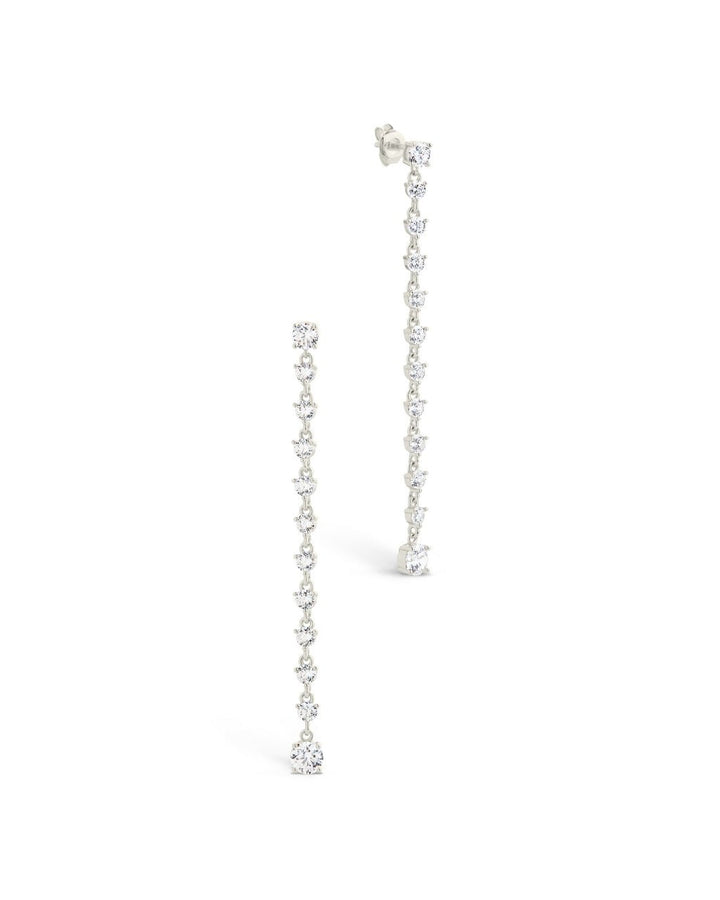 Layken CZ Stationed Stud Earrings