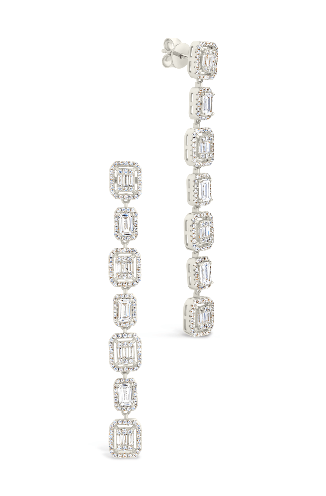 Nancy CZ Drop Stud Earrings