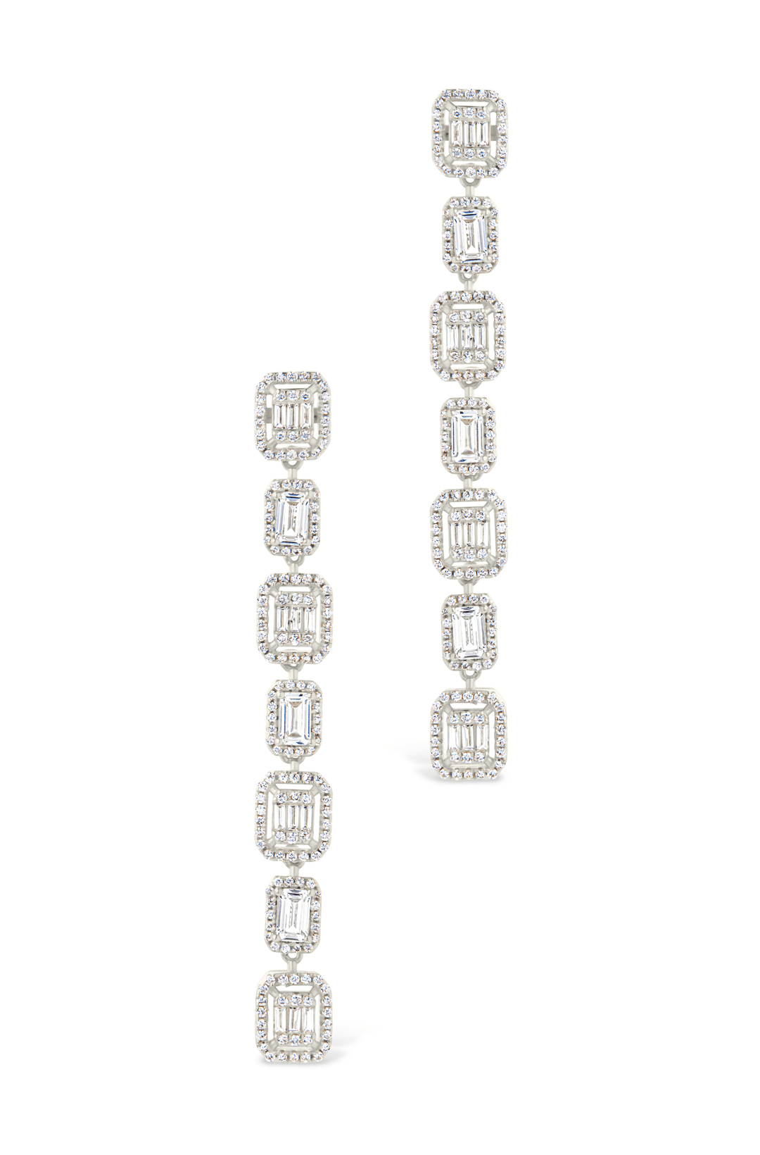 Nancy CZ Drop Stud Earrings
