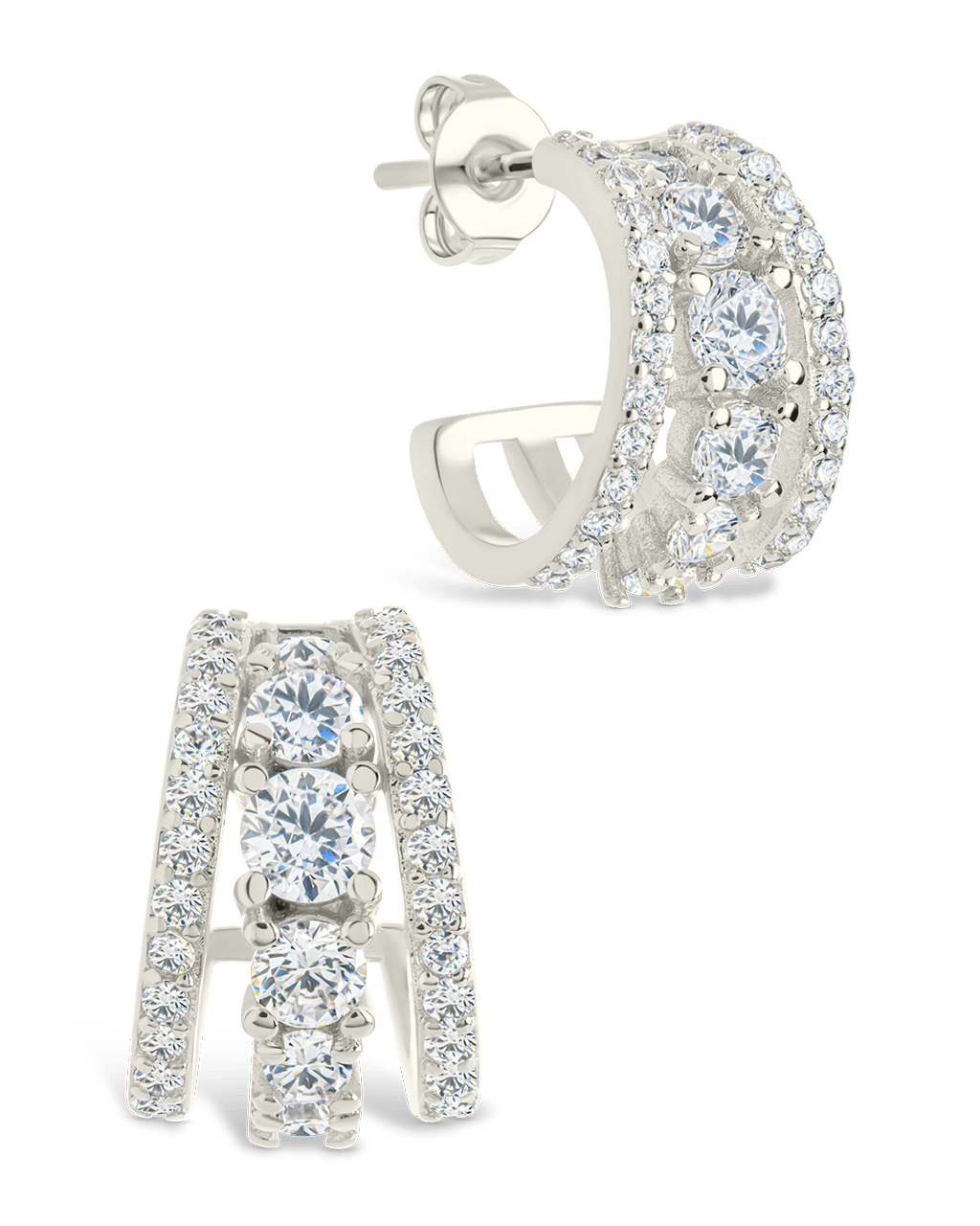 Yasmina CZ Hoop Earrings
