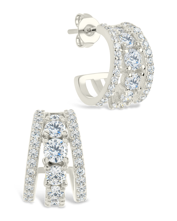 Yasmina CZ Hoop Earrings