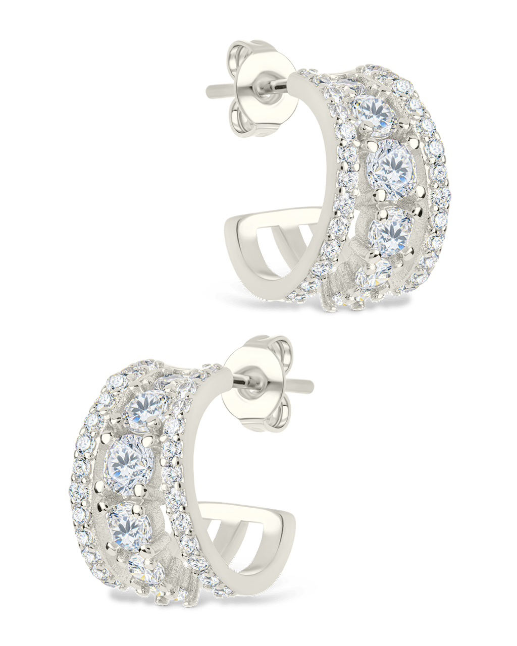 Yasmina CZ Hoop Earrings