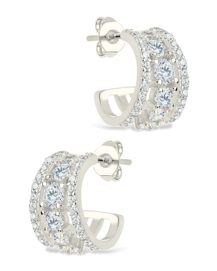 Yasmina CZ Hoop Earrings