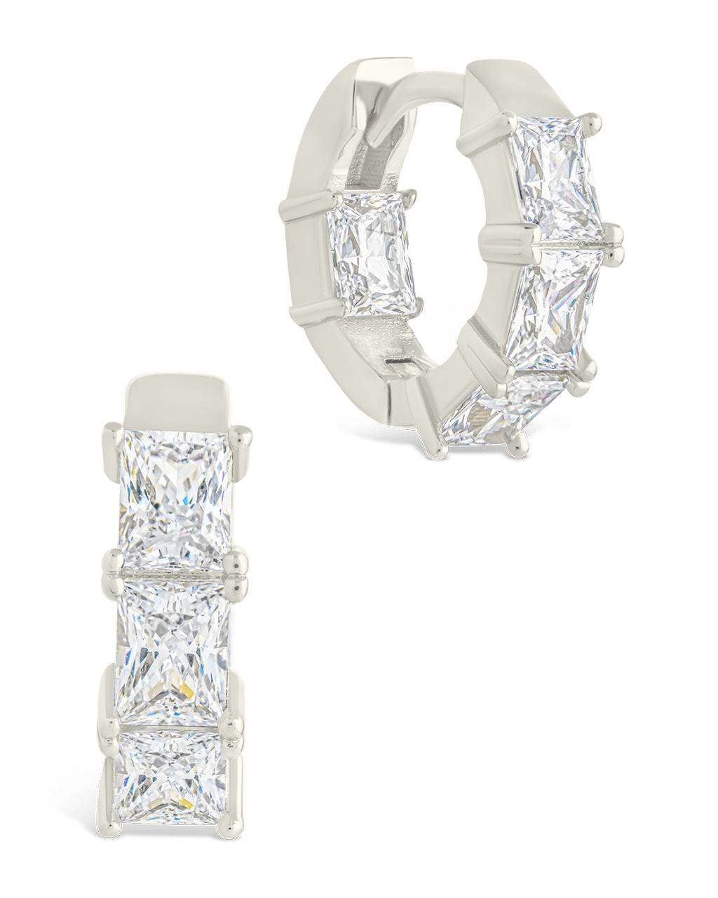 Cosima Baguette CZ Hoops