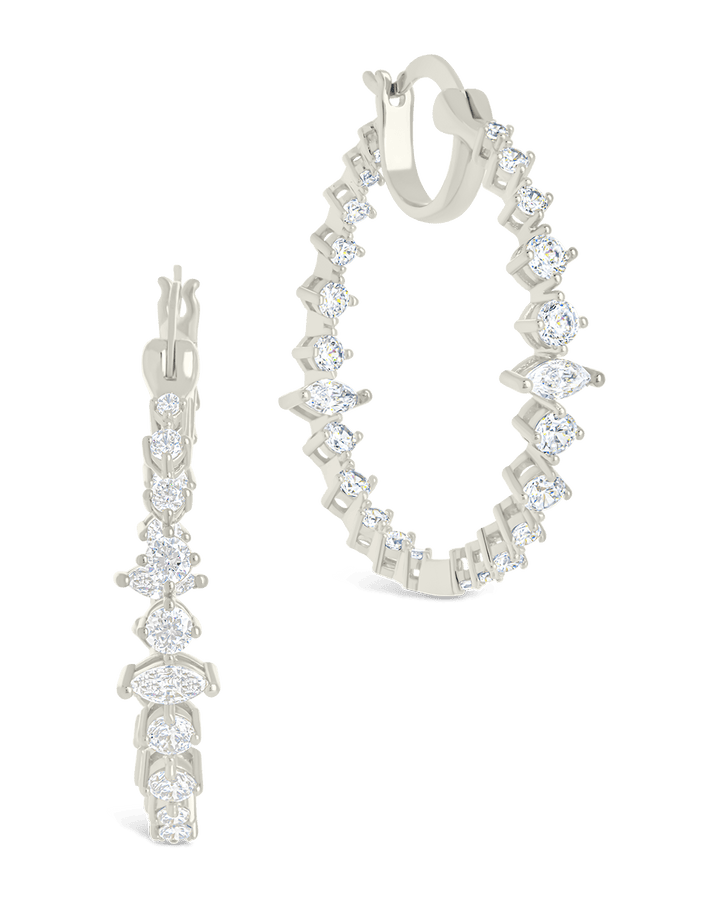 Aaliyah CZ Hoop Earrings