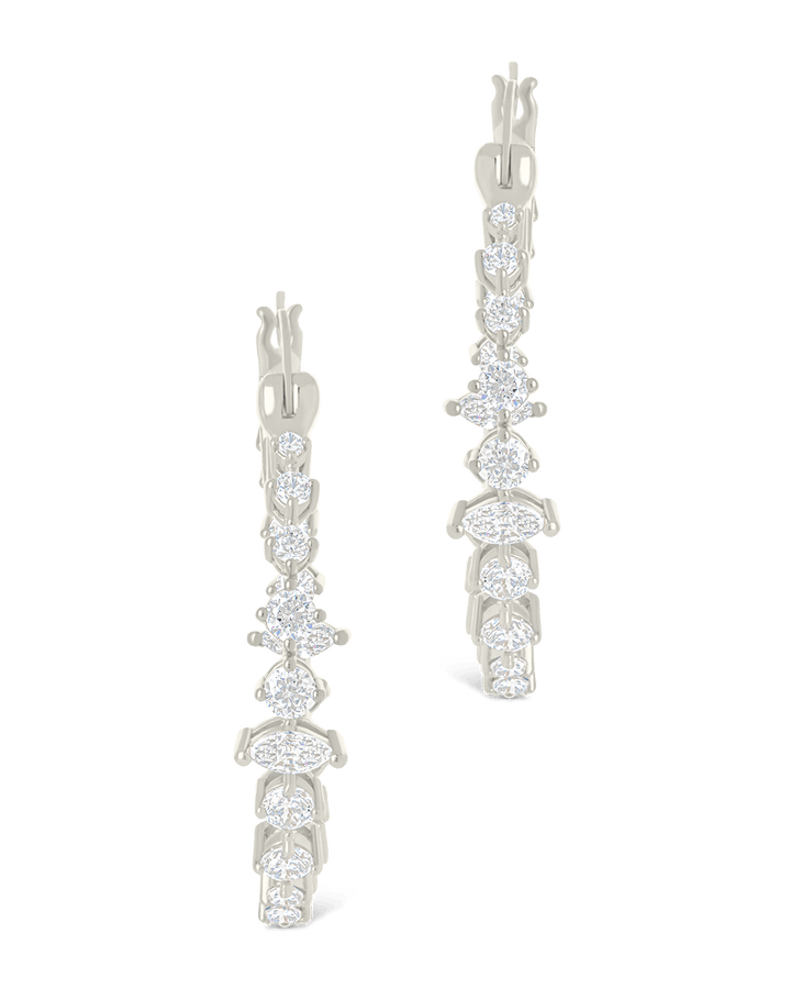 Aaliyah CZ Hoop Earrings