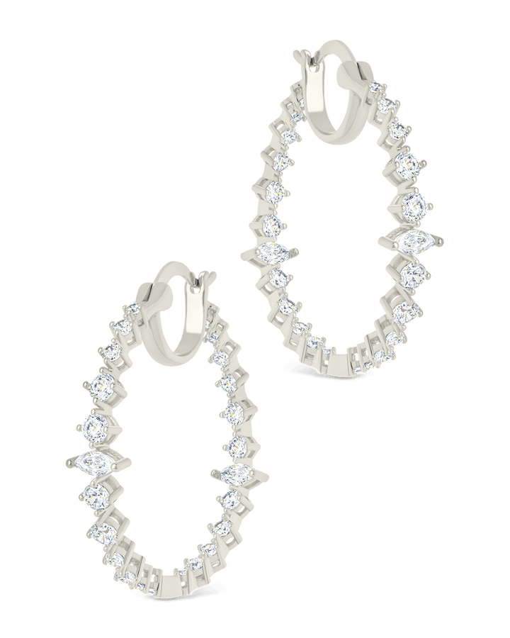 Aaliyah CZ Hoop Earrings