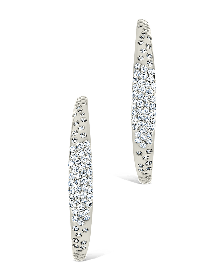 Cherise Pave CZ Hoop Earring