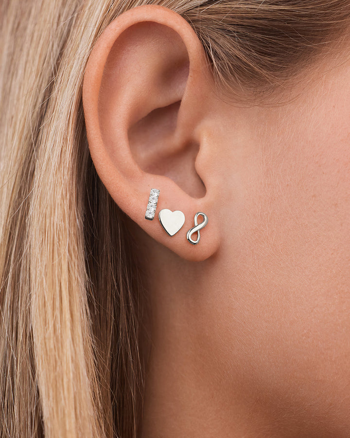 Heart & Infinity Earring Set of 3