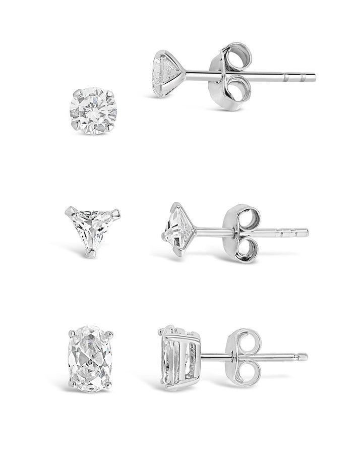 Everyday CZ Stud Set of 3
