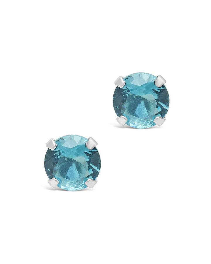 Rainbow CZ Studs - 7mm