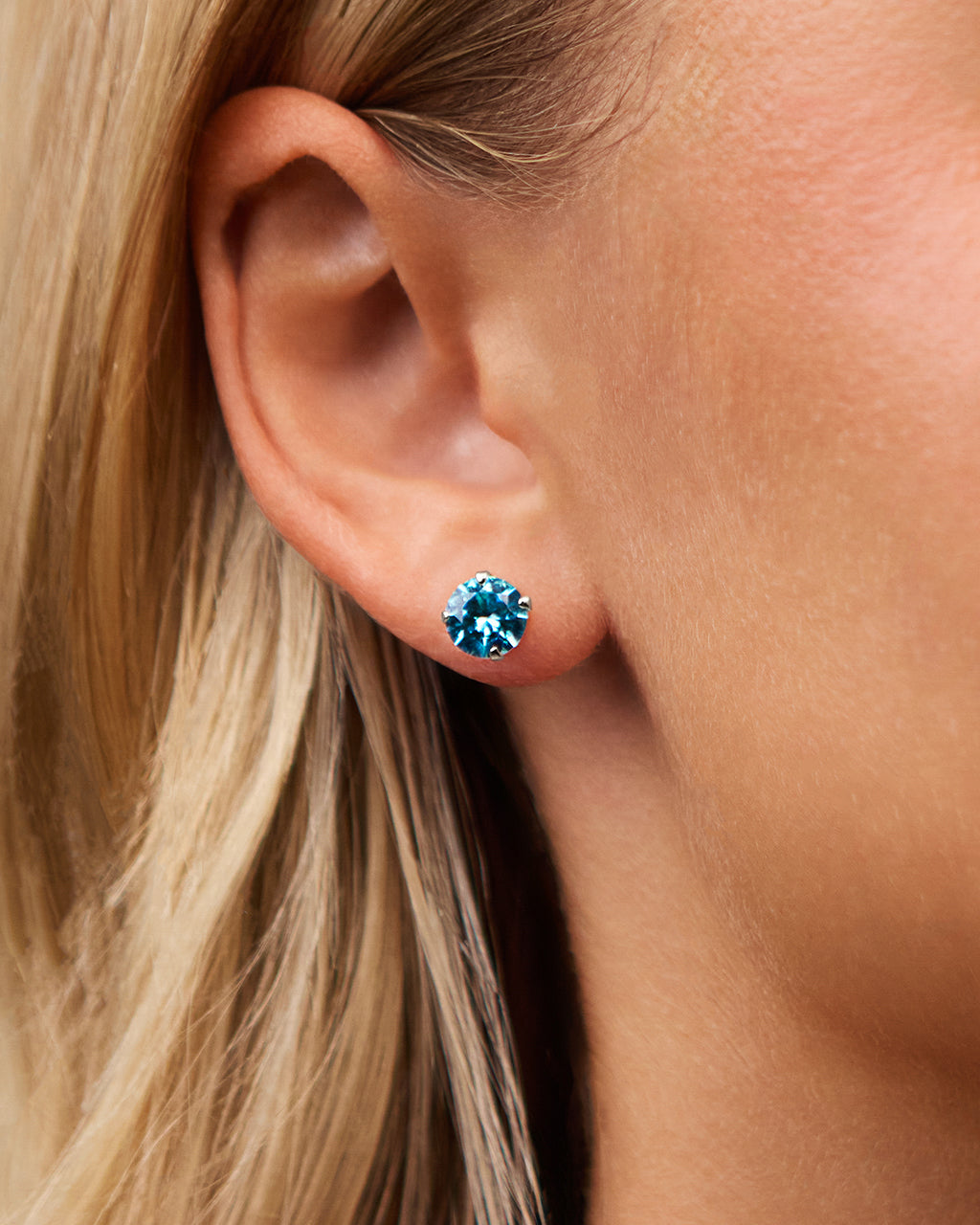 Rainbow CZ Studs - 7mm