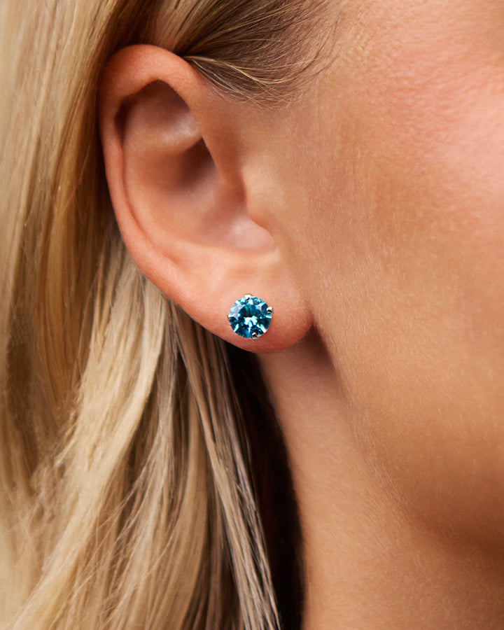 Rainbow CZ Studs - 7mm