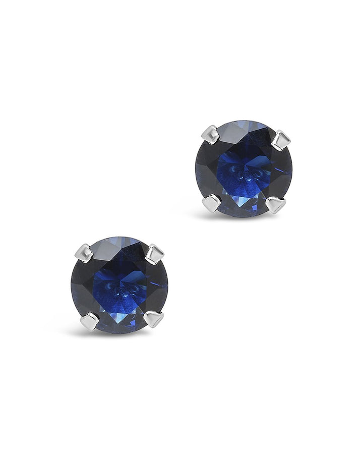 Sterling Silver 7mm Rainbow CZ Studs by Sterling Forever