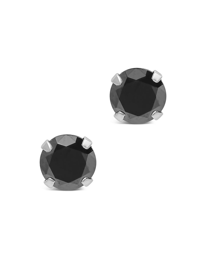 Sterling Silver 7mm Rainbow CZ Studs by Sterling Forever