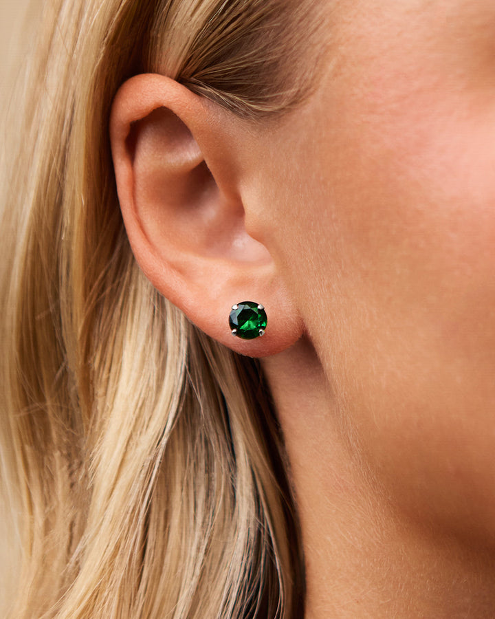 Rainbow CZ Studs - 7mm