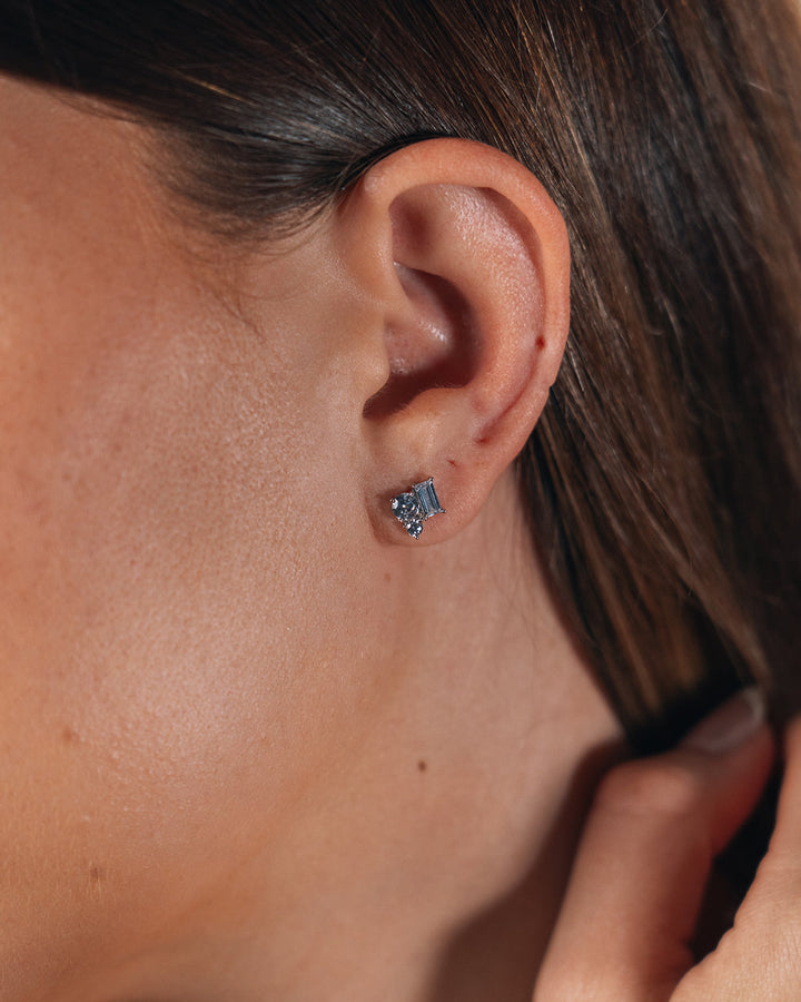 CZ Cluster Studs