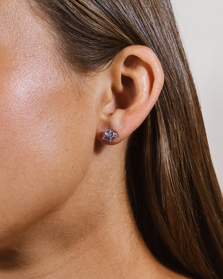 CZ Cluster Studs