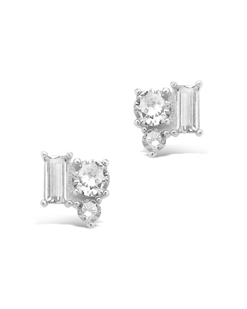 CZ Cluster Studs