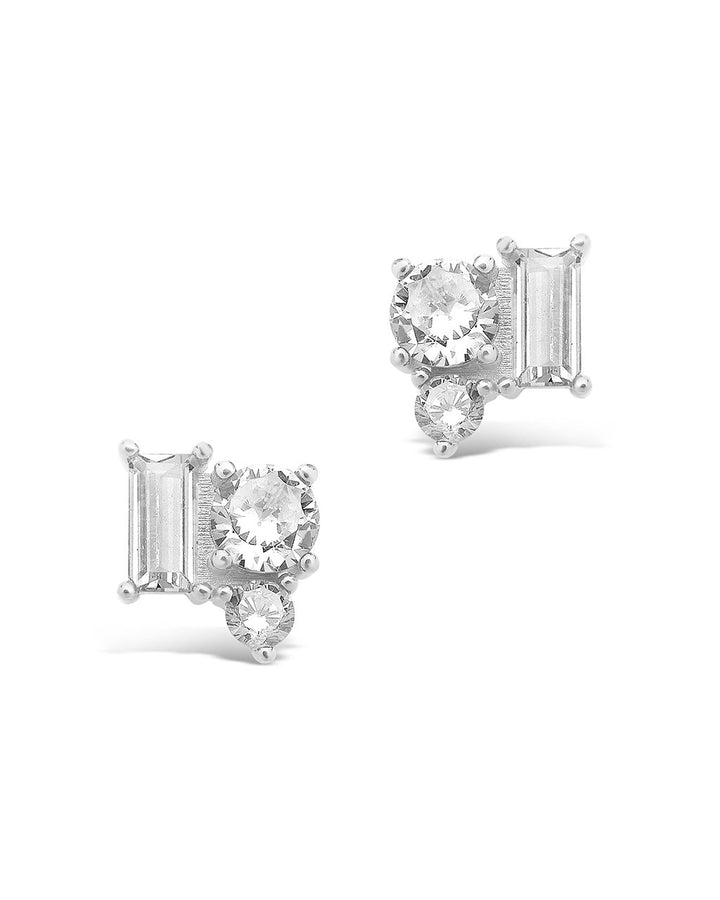 CZ Cluster Studs