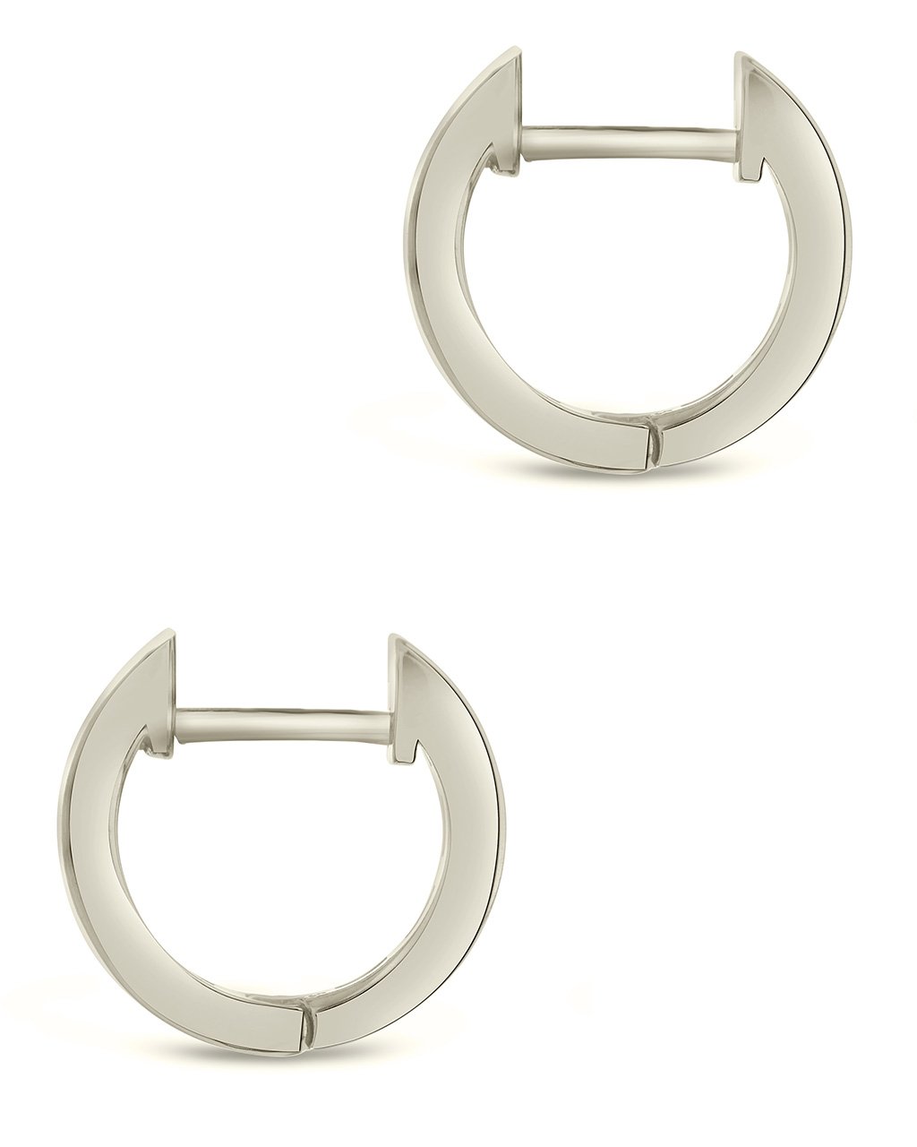 Baguette Micro Hoop Earrings